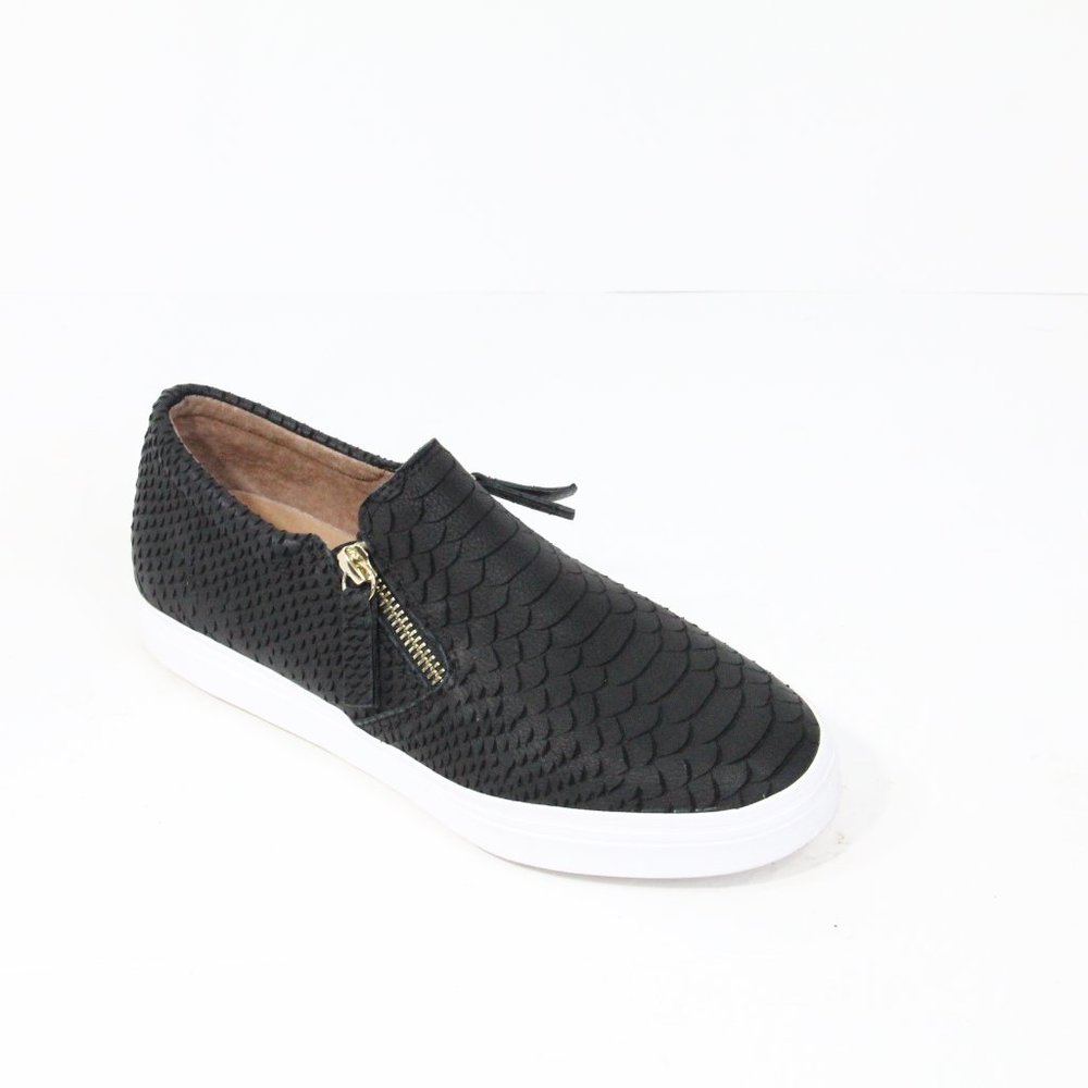 Women Platform Sneakers NEW Anthropologie Shoes EU 37 Black Leather All Black